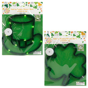 Window Lightup Decor Stpat Shamrock/tophat Lr44batt Incl/indoor Use Tcd/pb