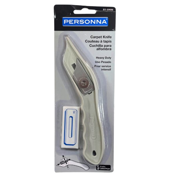 Personna Heavy Duty Carpet Knife with 5 Blades