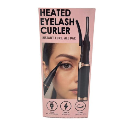Electric Heated Eyelash Curler Cosmetic Set in Assorted Colors