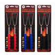 2 Pack Extendable Telescopic Marshmallow Forks Set in Countertop Display