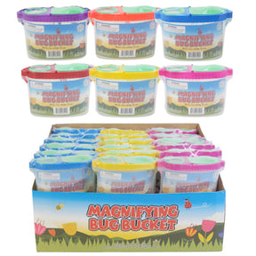 Bug Bucket Magnifying W/carry Cord 6clrs In 36pc Pdq Shrink/insert Ages 5+