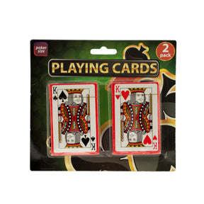 Plastic Coated Poker Size Playing Cards Set