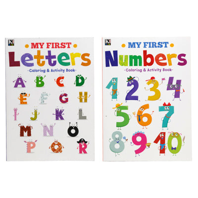 Coloring Book-my First-letters/math Book/ Picture Dictionaryin Pdq Ppd $3.95