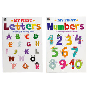 Coloring Book-my First-letters/math Book/ Picture Dictionaryin Pdq Ppd $3.95