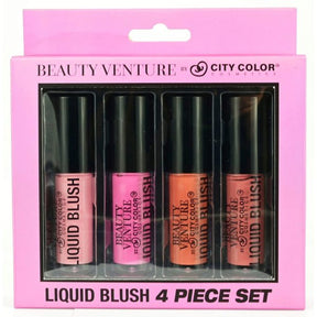 Beauty Venture 4 Piece Liquid Blush Set in Bright Tones