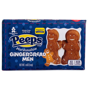 Christmas Peeps 3ct Marshmallow Gingerbread Men 1.5 Oz Counter Display