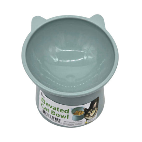 Easy-Feed Tilted Elevated Cat Food Bowl