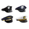 Costume Hat Ship/airline Captain/ 2 Police Ht/jhook