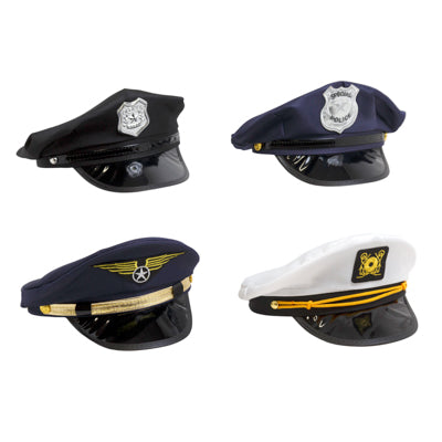 Costume Hat Ship/airline Captain/ 2 Police Ht/jhook