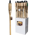 Natural Bamboo Wicker Tiki Torch Floor Display