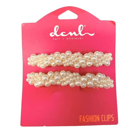 DCNL 2 Count Pearl Barrettes