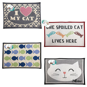 Cat Mat 13 X 19 Non-slip Random Designs