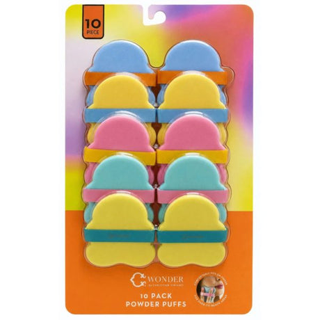 Wonder Mutli Color 10 Pack Powder Puffs