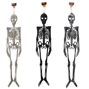 Skeleton Decor 46in Jointed 3ast Finish  Natural/black/antique Silver Hlwn Header/twine Hanger