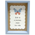 5"x7" Blue MDF Art Box Life is a Journey Home Décor