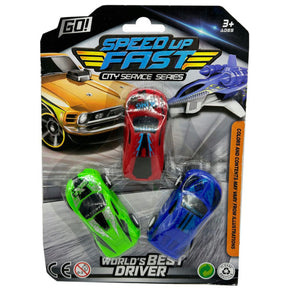 3 Pack Race Cars Toy Set