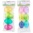 Easter Eggs Crystal Diamond 4pk Lg Or 6pk Med Asst Trans Tint Colors Easter Insert Hdr