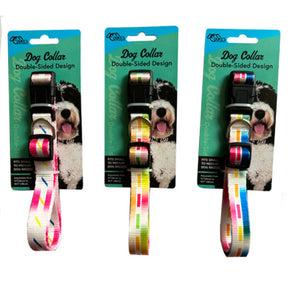 Pet Dog Collar Double-Sided Design Print