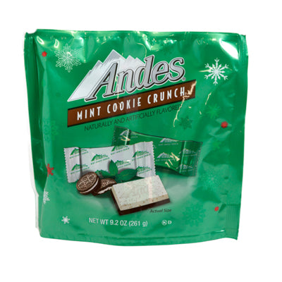 Andes Mint Cookie Crunch 9.2 Oz Stand Up Pouch In Counter Display