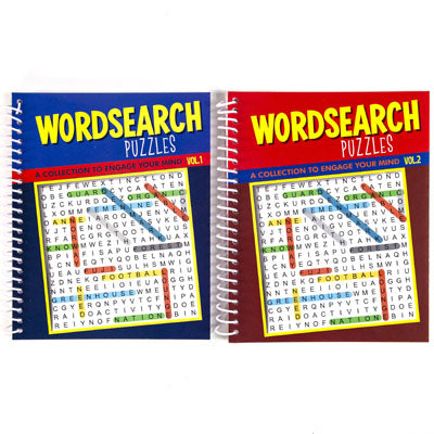 Puzzle Book Find A Word Spiral 80 Pg 2 Asstd Counter Disp #7409