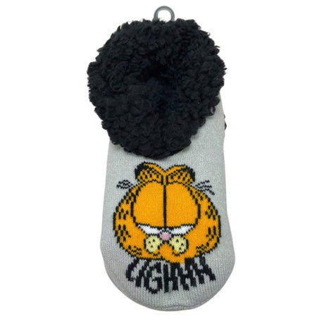 Fuzzy Babba 1 Pack Ladies Garfield Teddy Fur Slippers in Size 9-11