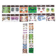 Face Art Halloween 12 Assorted Designs On Merch Strip
