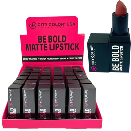 City Color Aesthetic Be Bold Matte Lipstick In Countertop Display