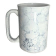 11oz White Marble C-Handle Ceramic Mug