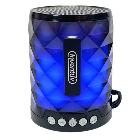 Sparkle Wireless Portable Bluetooth Speaker with RGB Light in Black