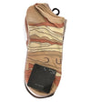 5 Pack Brown Dune Women's No Show Socks Size 9-11