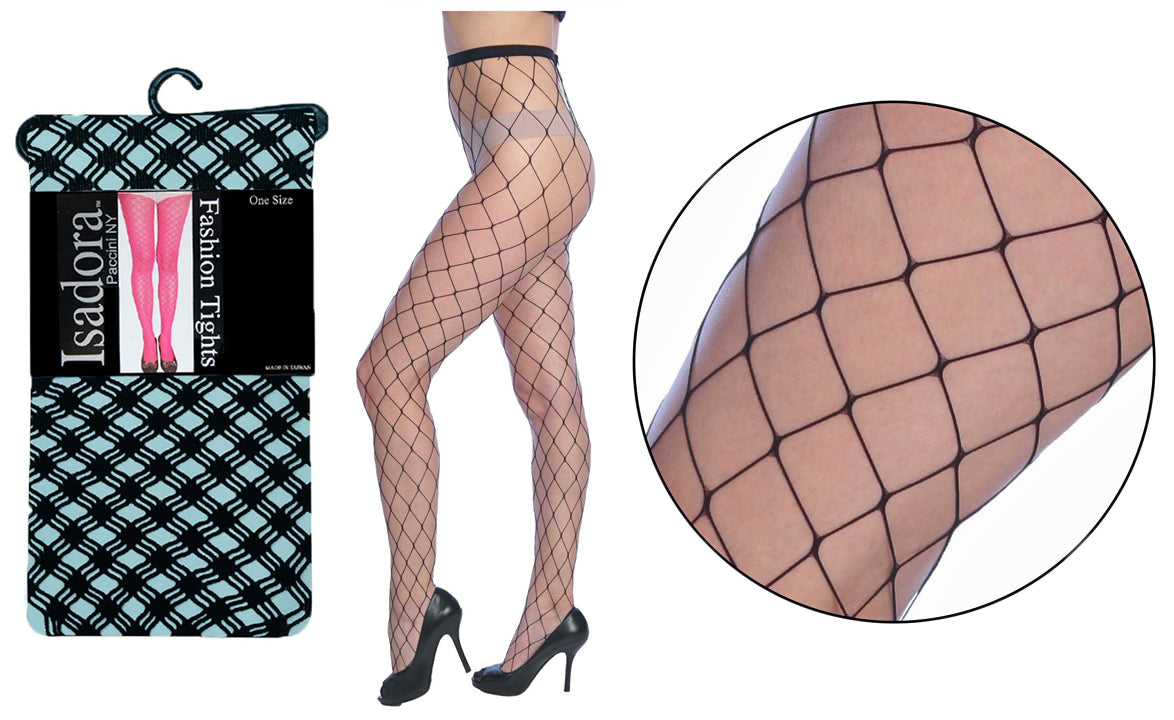Women's Broad Fishnet Tights - Queen Size