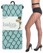 Women's Broad Fishnet Tights w/ Pearl Embellishments