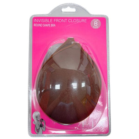 Round Shaped Invisible Adhesive Bra in Coffee Color in Assorted Cup Sizes