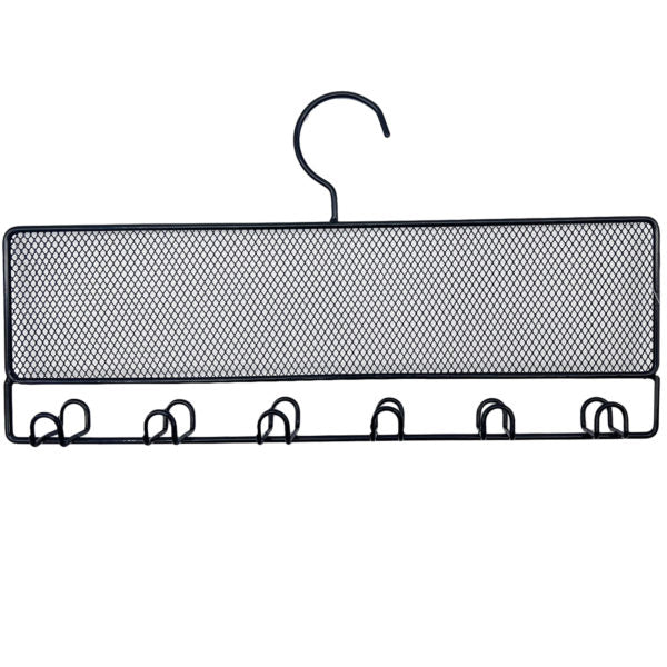14.5" x 7.5" Black Metal Hanging Jewelry and Accessory Organizer