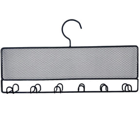 14.5" x 7.5" Black Metal Hanging Jewelry and Accessory Organizer