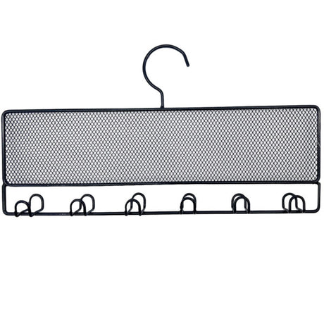 14.5" x 7.5" Black Metal Hanging Jewelry and Accessory Organizer