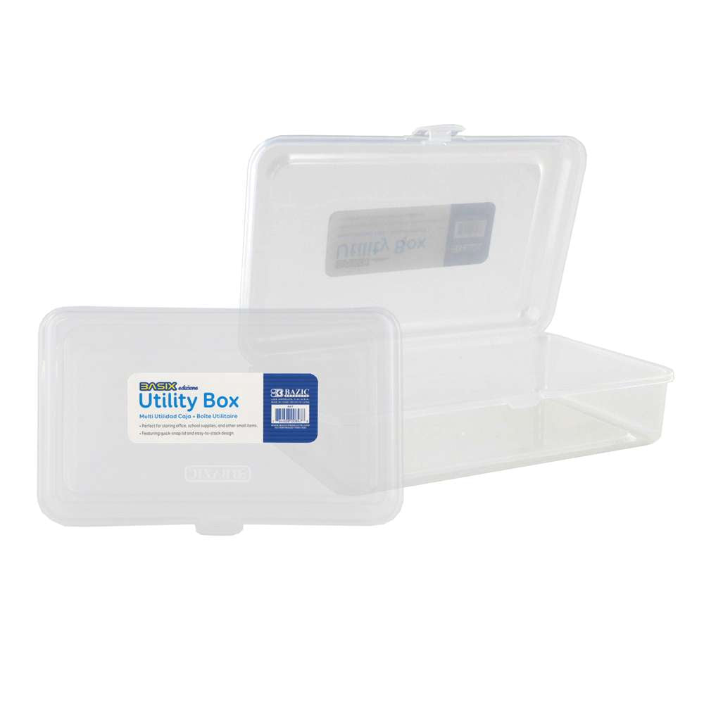 Clear Multipurpose Utility Boxes - 7.75" x 4.75" x 2"