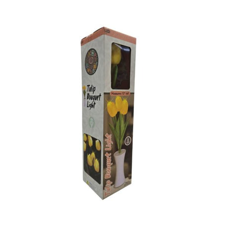 Battery Operated Artificial Tulip Flower Bouquet Night Light