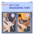 66' Fiberglass Open Reel Measuring Tape with Dual Metric and Imperial Units