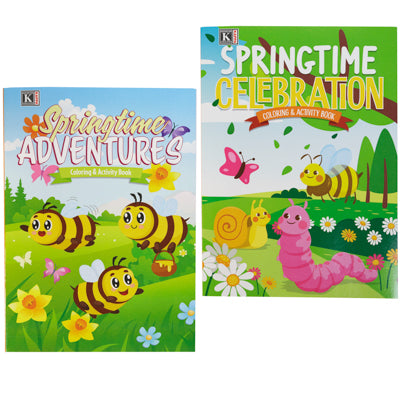 Color/activity Book Spring Theme 2 Asst In Floor Disp Ppd $4.95
