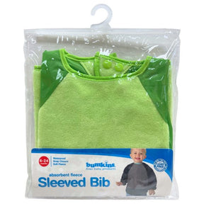 Bumkins Green Absorbent Sleeved Bib