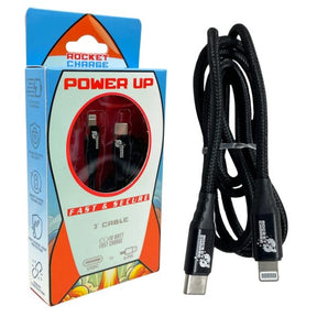 Rocket Charge 3 Foot USB C to iPhone 8-Pin Cable