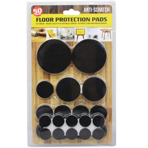 50 Pack Assorted Size Adhesive Felt Furniture Sliders