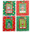 Gift Bag Xmas Lg W/framed Confetti Tipon 4ast 10x12x5in Upc/label