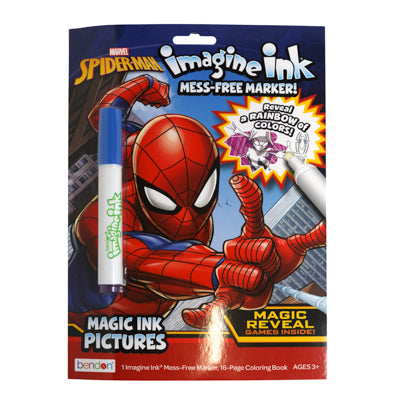 Imagine Ink Spiderman Magic Ink Color Book