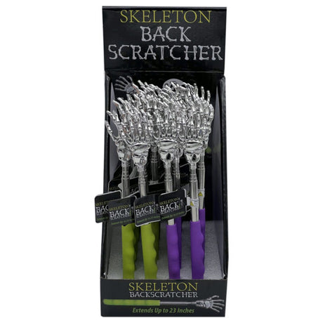 Telescopic Skeleton Back Scratcher in Countertop Display