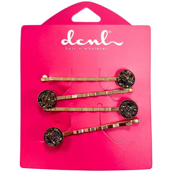 DCNL French Couture 2 Count Bobby Pins with Gem Embellishments