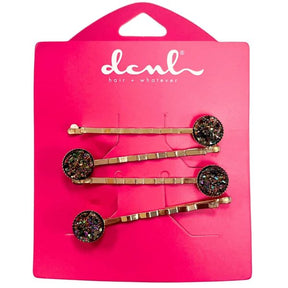 DCNL French Couture 2 Count Bobby Pins with Gem Embellishments