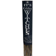 It's October Witches Halloween Door Flag Banner Decor with Fringe and Spiderweb Design