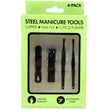 4 Piece Nail Care Grooming Tool Set